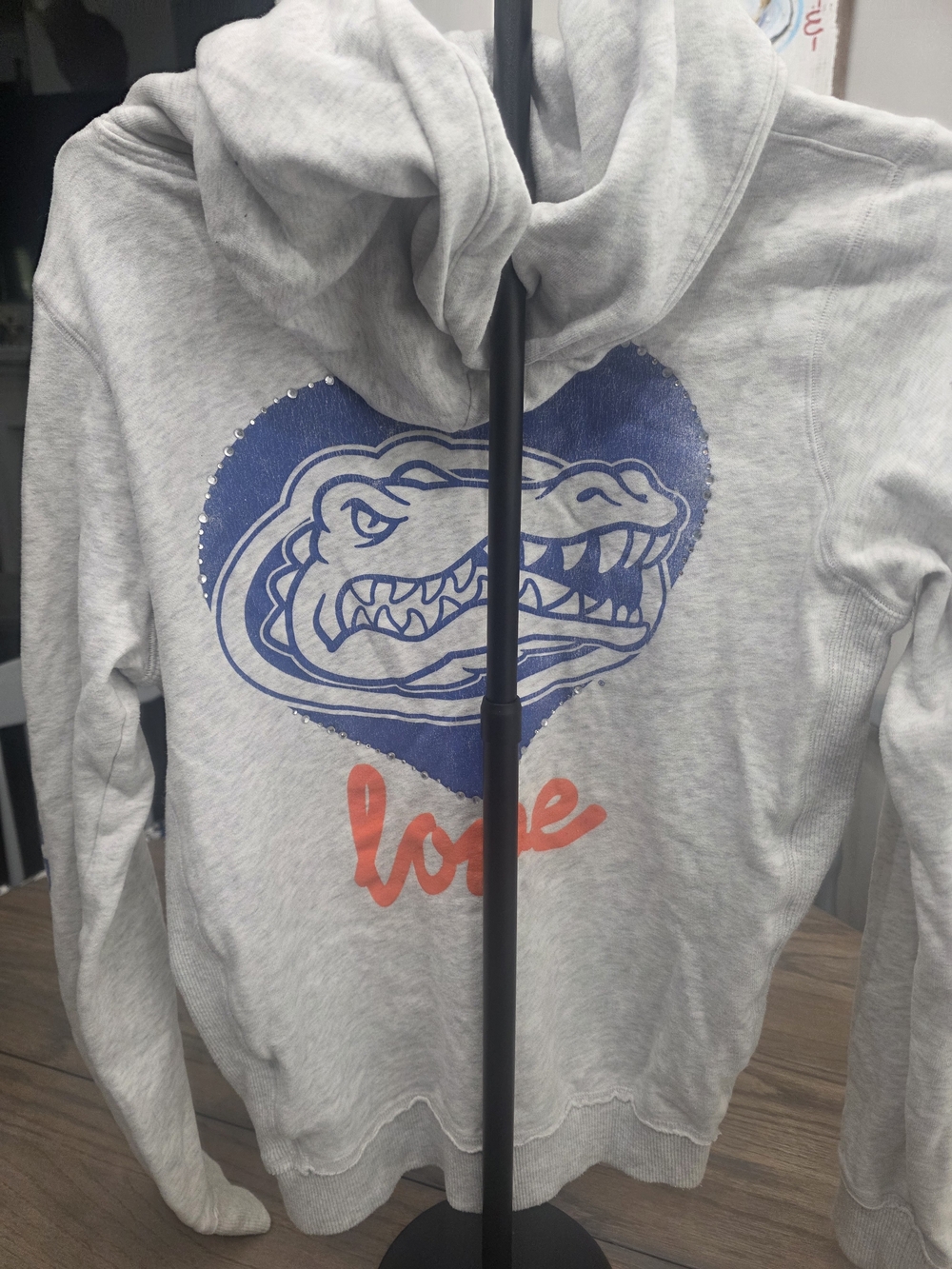 Vintage Victoria's Secret PINK Light Gray Hoodie Florida Gators